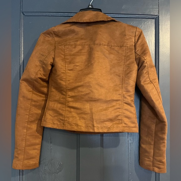 MUDD brand faux Suede bomber jacket. Size S women - Picture 3 of 3
